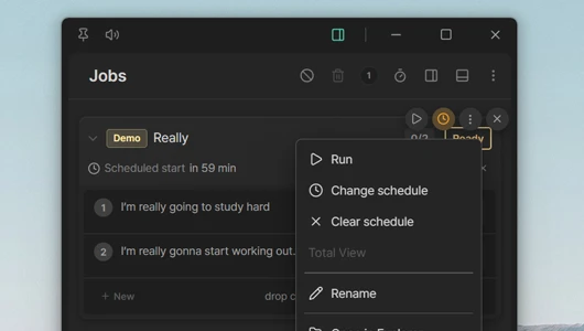 Scheduled Start